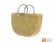 Natural Straw Handmade U- Bag Large image 3