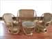 Cane Designer Sofa Set with Table image 1