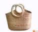 Large Natural Straw Shopping Handbag of Natural Color image 1
