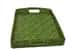 Ethnic Bamboo Serving Tray (Green) Length 40 cm image 1