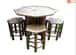 Bamboo Mini Tea Table Bar Table Set(4 Chairs) image 1