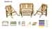 Bamboo Foldable Outdoor Chair Set image 2