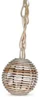 Rattan Hanging Lamp with Woven Pendant Shade