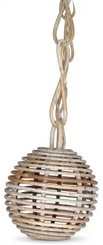 Rattan Hanging Lamp with Woven Pendant Shade