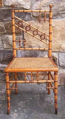 Modern high quality handcrafted cane chair image 1
