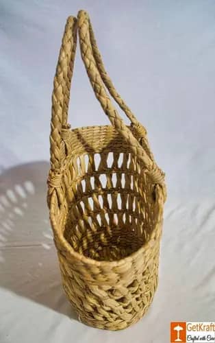 Natural Straw Tote Picnic Bag image 1