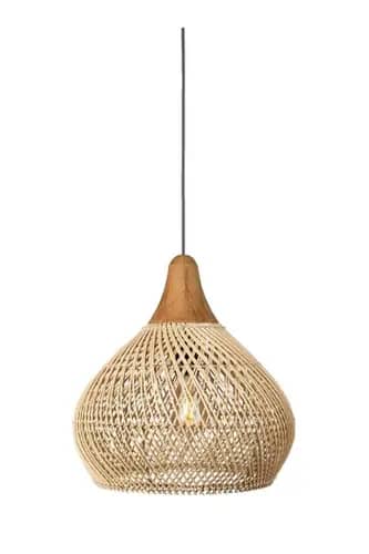 High quality rattan wicker hanging lampshade image 1