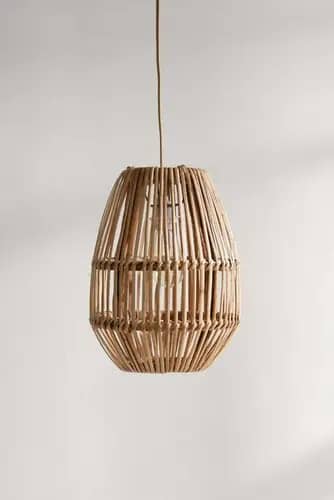 Modern high quality rattan wicker hanging lampshade image 1
