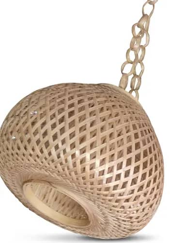 Handwoven Bamboo Hanging Lamp Shade