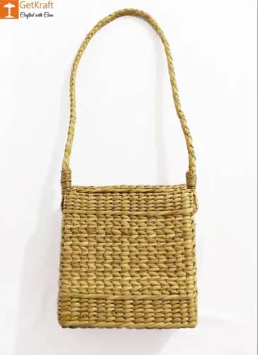 Natural Straw Sling Bag for Women image 1