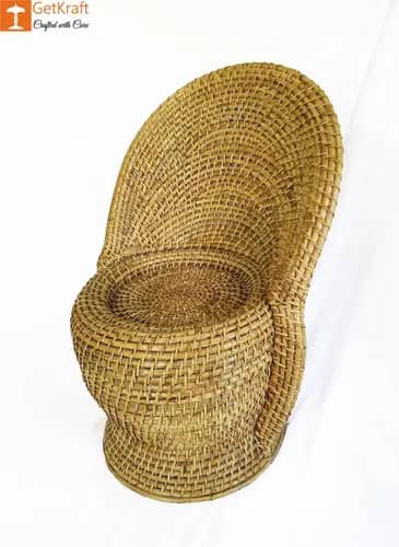 Cane Rattan Chair for Home or Office Decor image 1