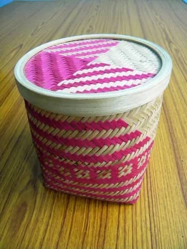 Square Bamboo Box image 1