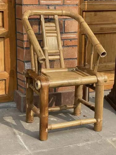 Attractive modern wicker bamboo chair image 1