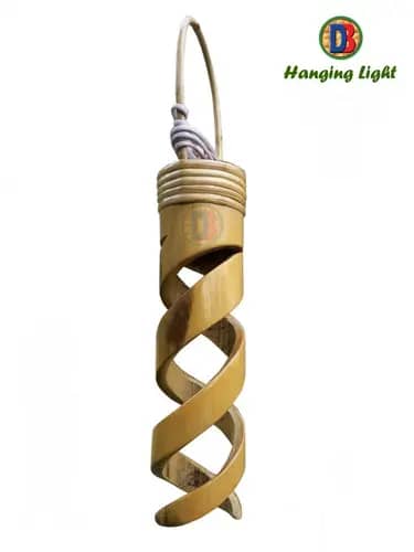 Bamboo Spiral Hanging Lamp by DB image 1