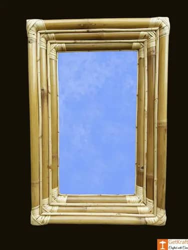 Simple Stylish Bamboo Mirror image 1