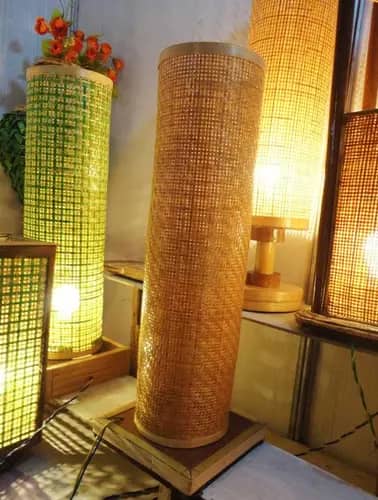 Gorgeous Bamboo Net Lamp Stand image 1