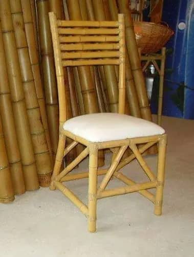 Modern artistic bamboo wicker high quality chair image 1