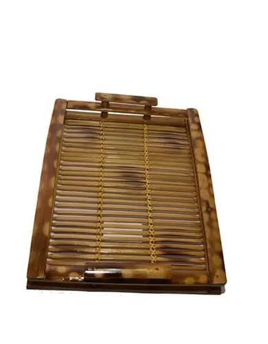 Handcrafted Bamboo Serving Tray image 1