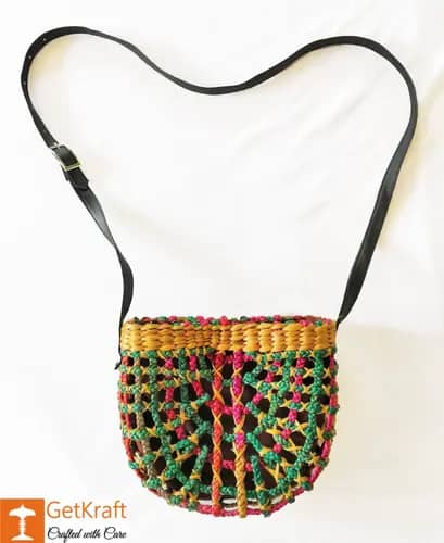 Natural Straw Handbag BG019 image 1