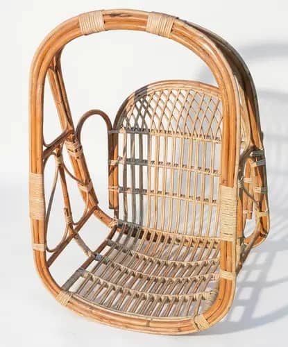 Handwoven Bamboo Hanging Swing Chair