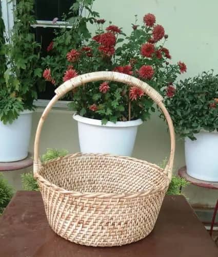 Cane Flower basket image 1