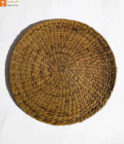 Natural Straw Table Mat - Round Natural Mat - Diameter 40cm(Set of 4) image 1