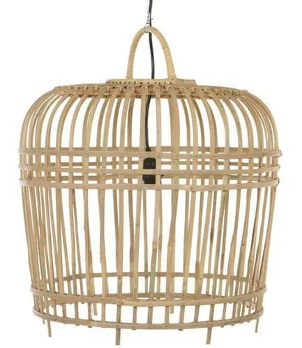 Modern bamboo wicker hanging lampshade image 1