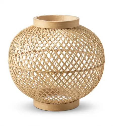 Handwoven Round Bamboo Lamp Shade