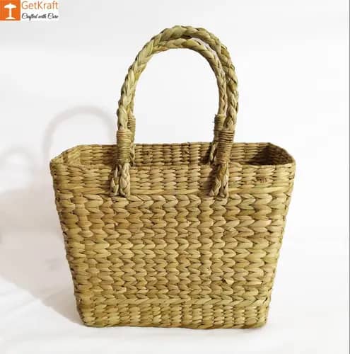 Natural Straw Handmade Bag image 1