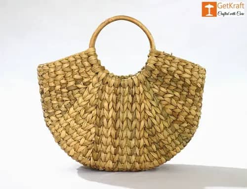 Natural Straw Hand (U) Bag image 1