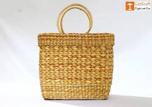 Natural Straw Hand Bag image 1