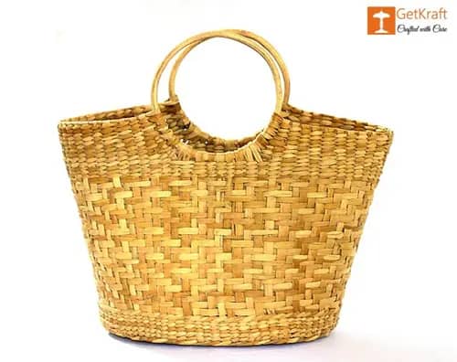 Natural Straw Hand Bag image 1