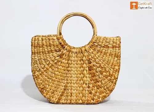 Natural Straw Kauna Hand (U) Bag image 1
