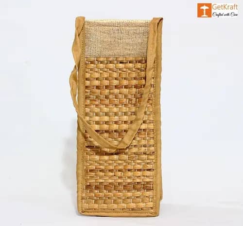 Jute and Straw Bottle Holder image 1