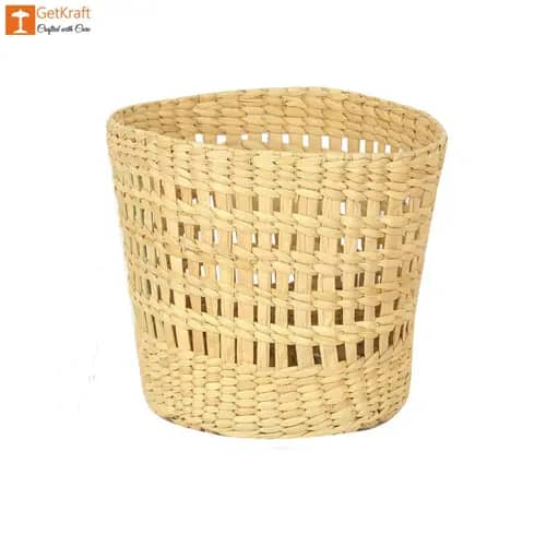 Natural Straw Kauna Grass Mini Basket image 1