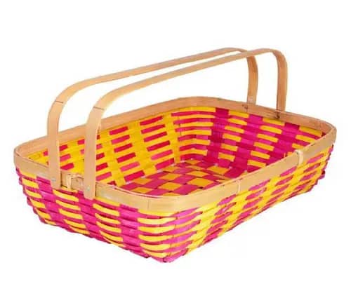 Bamboo Tray Color (With Handle) image 1