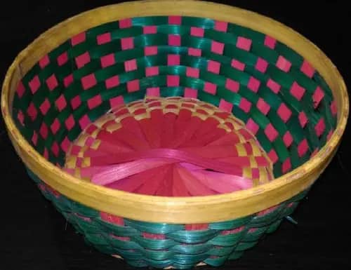 Bamboo Flower Basket  Round image 1