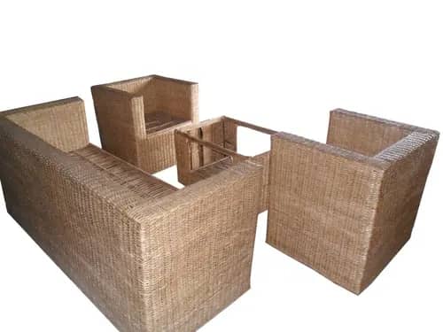 Cane Sofa Setting with Modish Designs 3 1 1 image 1