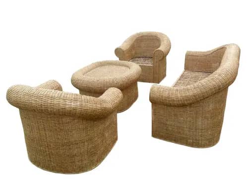 Classic Cane Sofa Set with Radiant looks for Office Home image 1