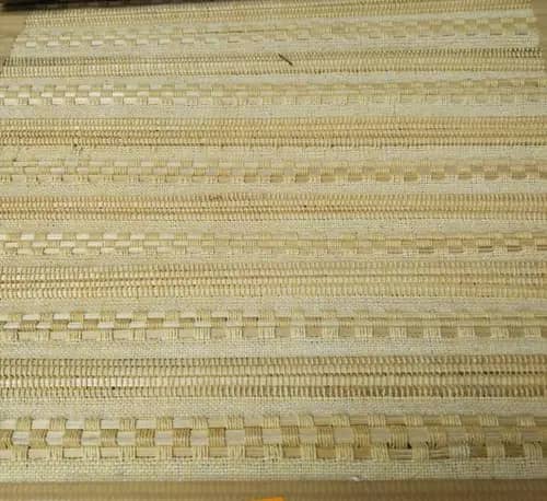 Handwoven Plain Natural Bamboo Floor Mat image 1