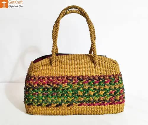 Natural Straw Handbag BG008 image 1