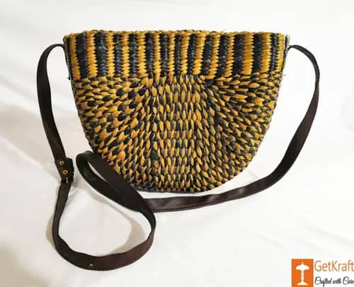 Natural Straw Colored Handbag BG060 image 1