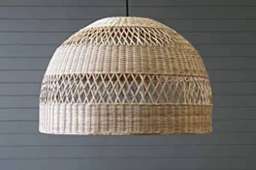 Rattan Bell Pendant Light (Lamp) image 1