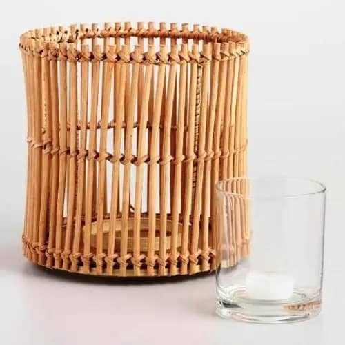 Bamboo Candle Holder Pattern 1 image 1