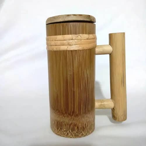 Bamboo Container with lid image 1