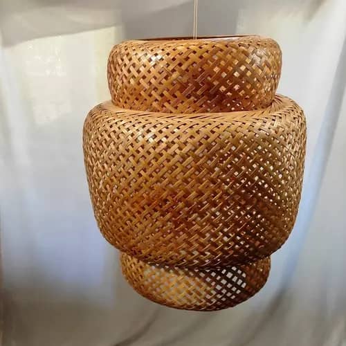 Bamboo Designer Hanging Pendant Lamp image 1