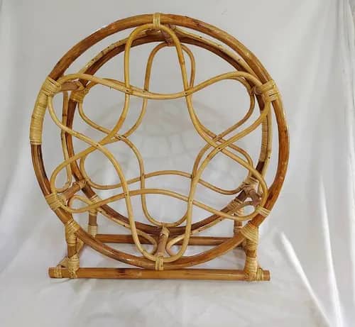 Cane wine bottle holder image 1