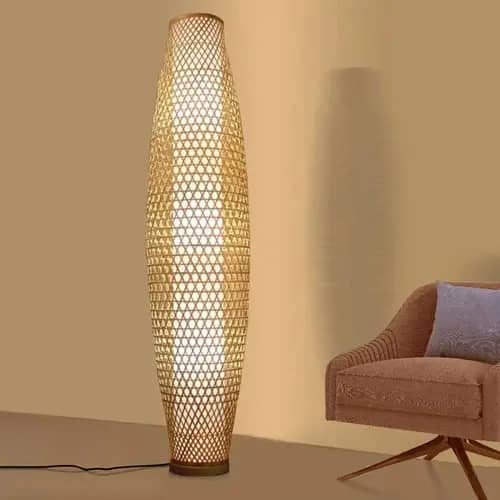 Bamboo stand lamp image 1