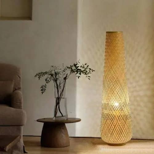 Bamboo floor lamp image 1