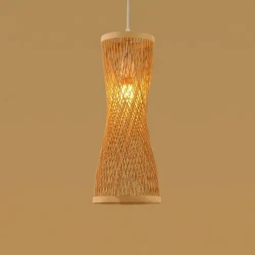 Hanging bamboo lamp image 1